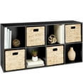 thumbnail image 1 of Best Choice Products 8-Cube Bookshelf, 13.5in Display Storage System, Organizer w/ Removable Back Panels - Black, 1 of 9
