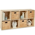 thumbnail image 1 of Best Choice Products 8-Cube Bookshelf, 13.5in Display Storage System, Organizer w/ Removable Back Panels - Light Oak, 1 of 9