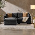 thumbnail image 1 of Best Choice Products 82in Modular Sectional Pillowtop Sofa w/ Ottoman & Storage - Gray, 1 of 10