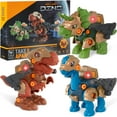 thumbnail image 1 of Best Choice Products 86-Piece Pack of 3 Toy Dinosaurs, Interchangeable STEM Set w/ Lights & Sounds, Movable Parts, 1 of 7