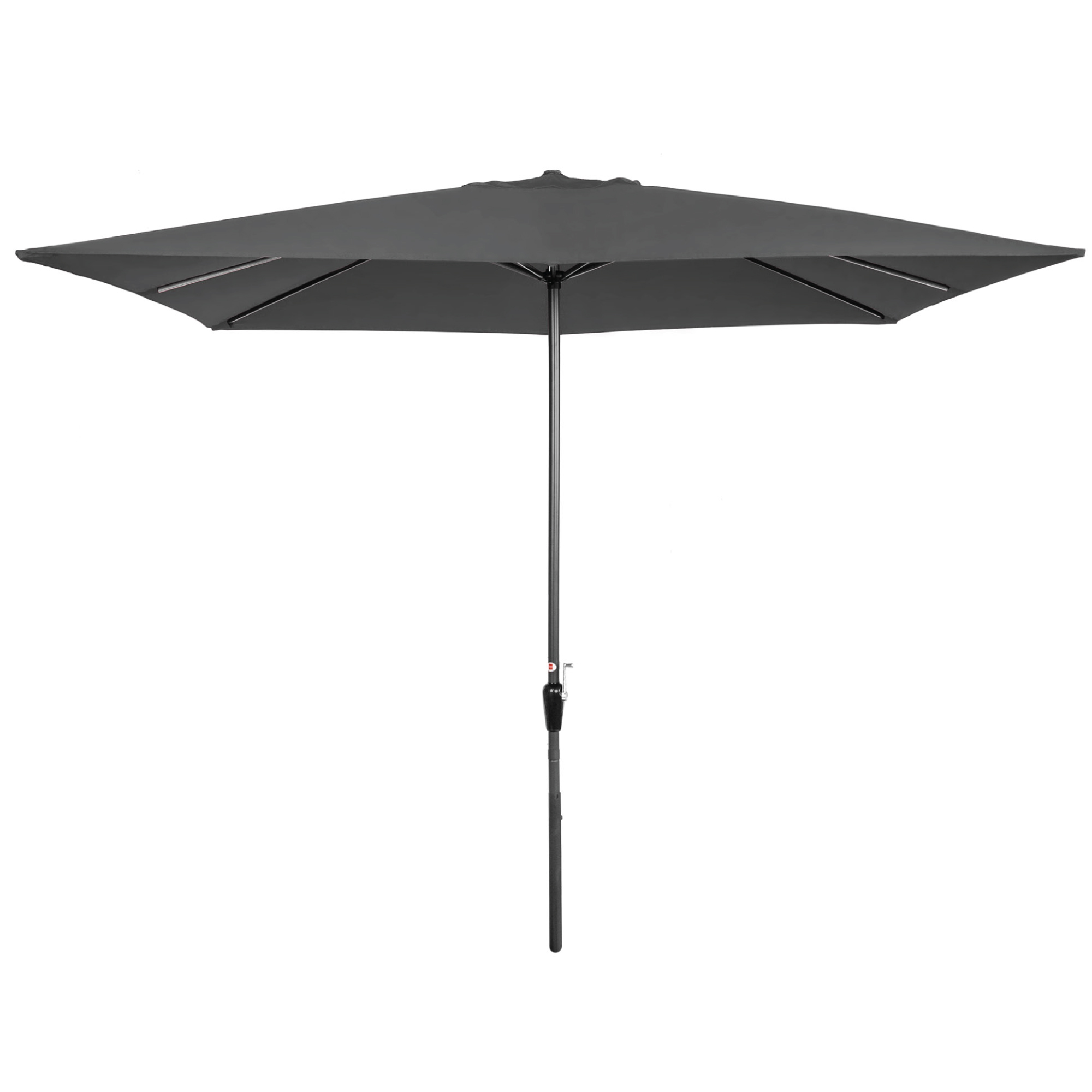 best choice products 8x11ft rectangular patio umbrella w/crank Best Choice Products 8x11ft Rectangular Patio Umbrella w/ Crank,  Fade-Resistant 210G Polyester Fabric - Gray
