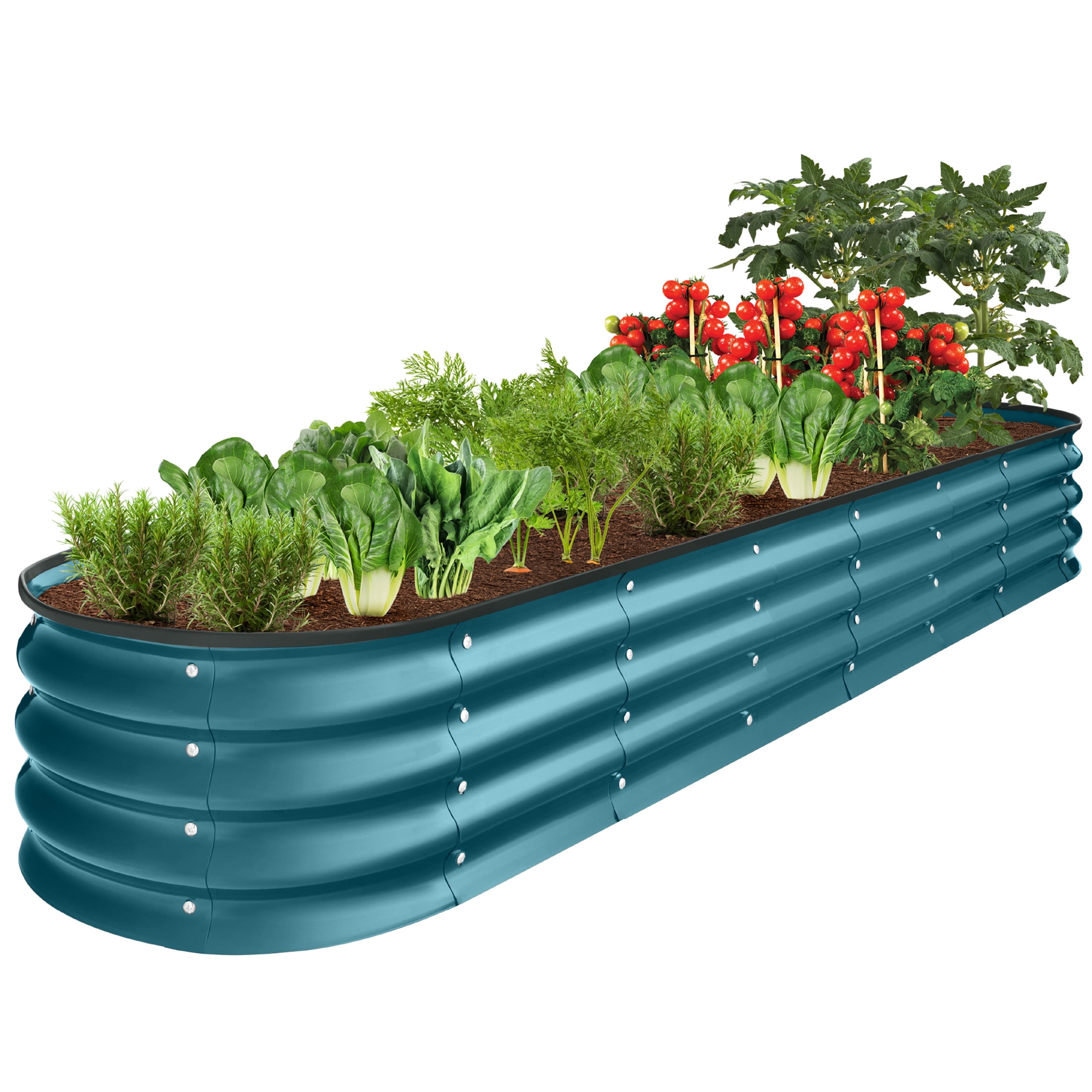 置物 NEIGHBORHOOD SRL GARDEN BED Best Choice Products Raised Garden Bed, 8'x2'x1', Metal Planter