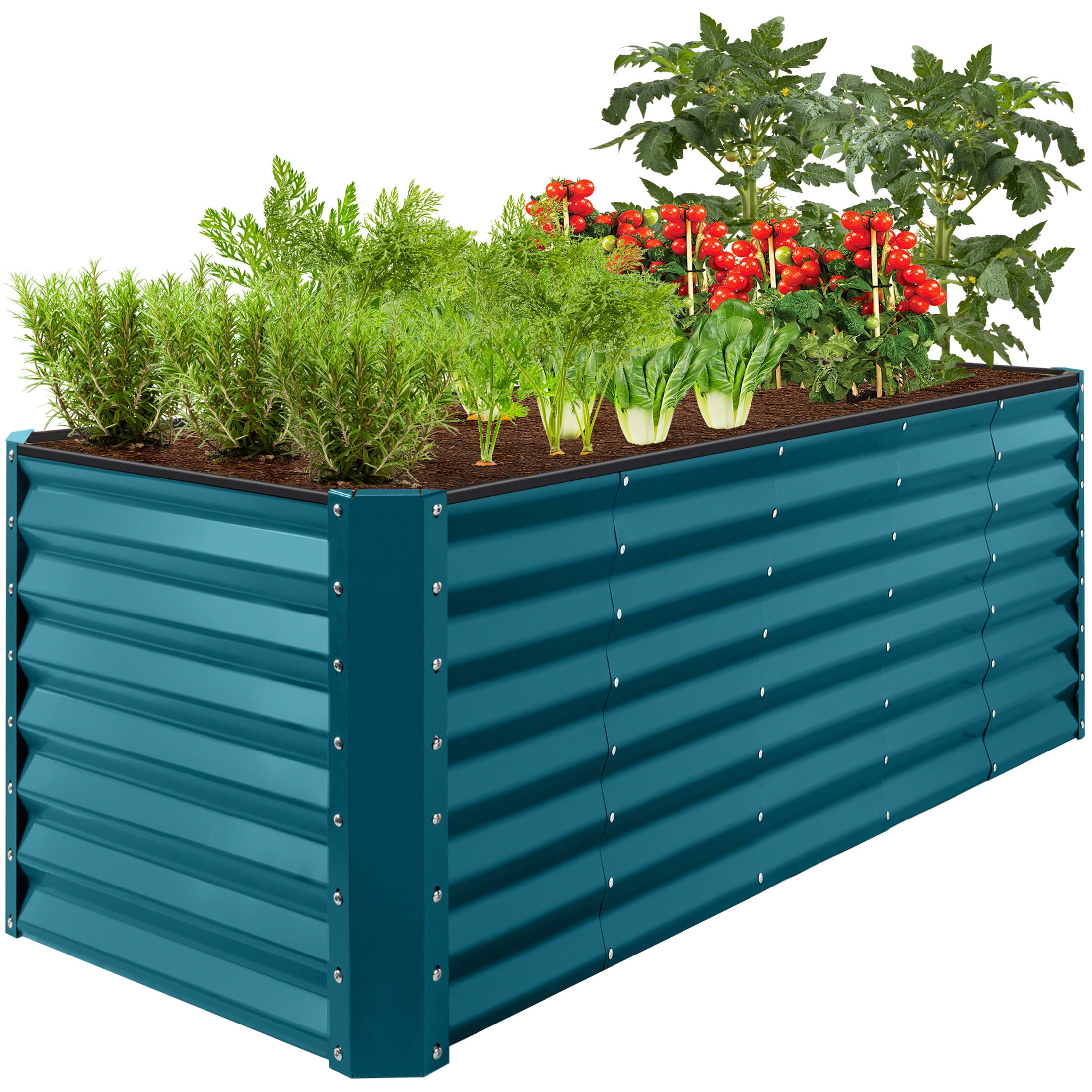 Best Choice Products 8x2x2ft Outdoor Metal Raised 