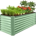 thumbnail image 1 of Best Choice Products 8x2x2ft Raised Metal Outdoor Garden Bed, Planter Box for Flowers, Vegetables, Herbs - Sage Green, 1 of 7