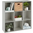 thumbnail image 1 of Best Choice Products 9-Cube Bookshelf, 13.5in Display Storage System, Organizer w/ Removable Back Panels - Gray, 1 of 9