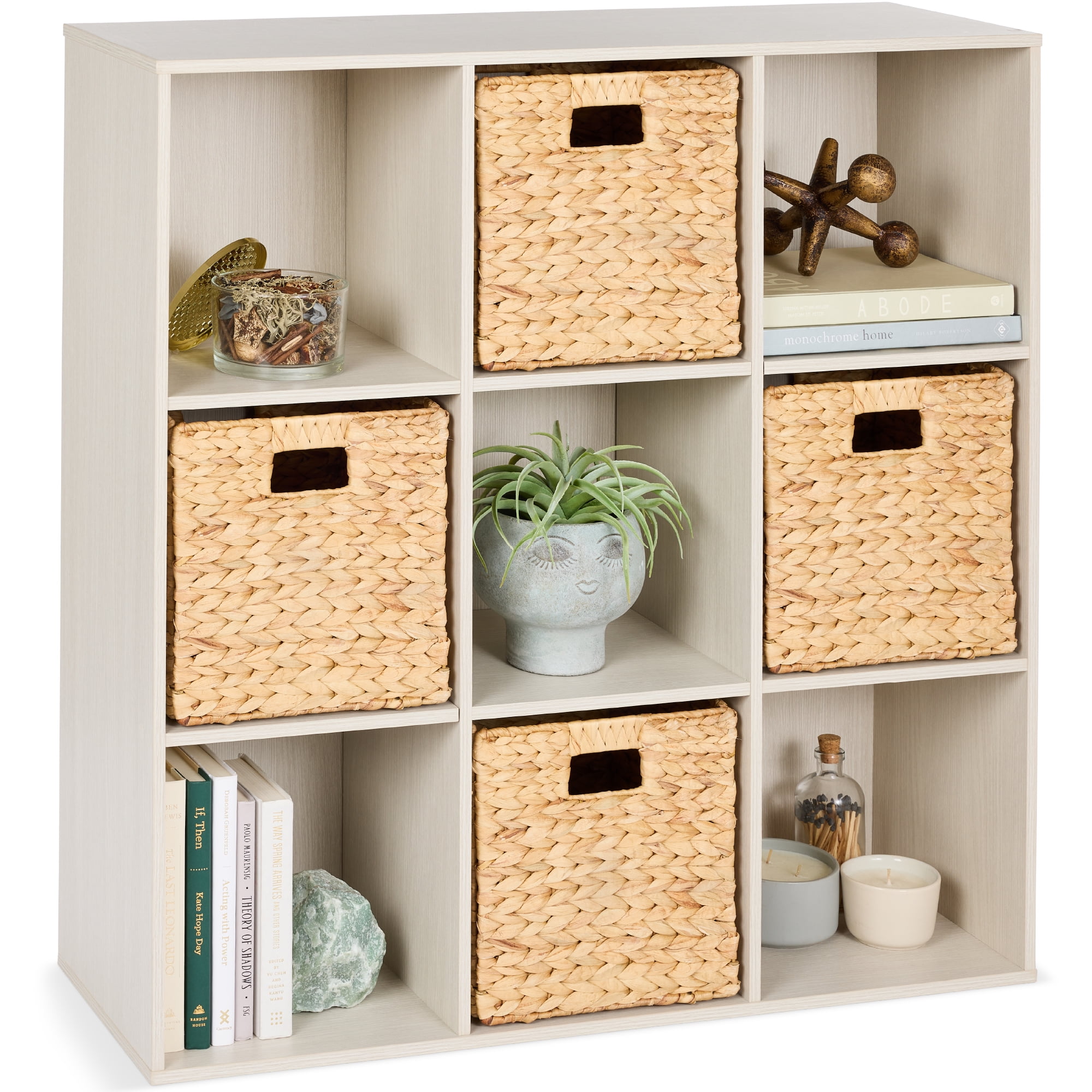 Best Choice Products 9-Cube Bookshelf, 13.5in Display Storage System ...