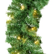 Best Choice Products 9ft Pre-Lit Christmas Garland w/ 50 2-in-1 LED Lights