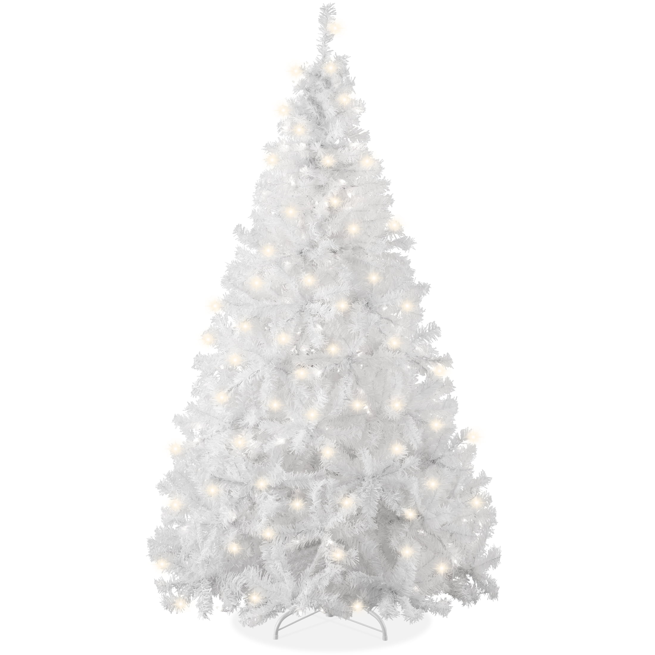 Best Choice Products 9ft PreLit Premium Hinged Artificial Christmas