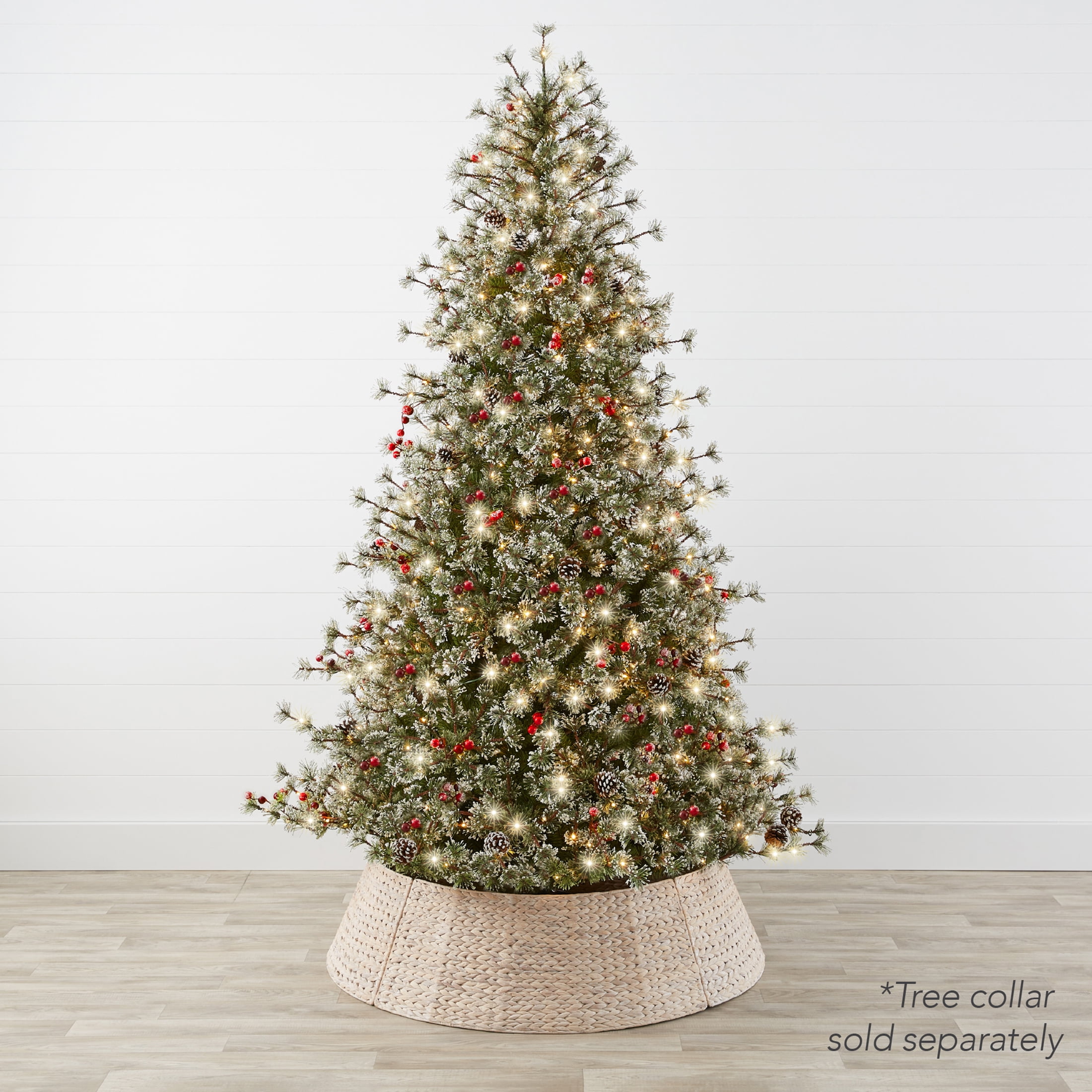 Best Choice Products 9ft PreLit SemiFlocked Cashmere Pine Christmas