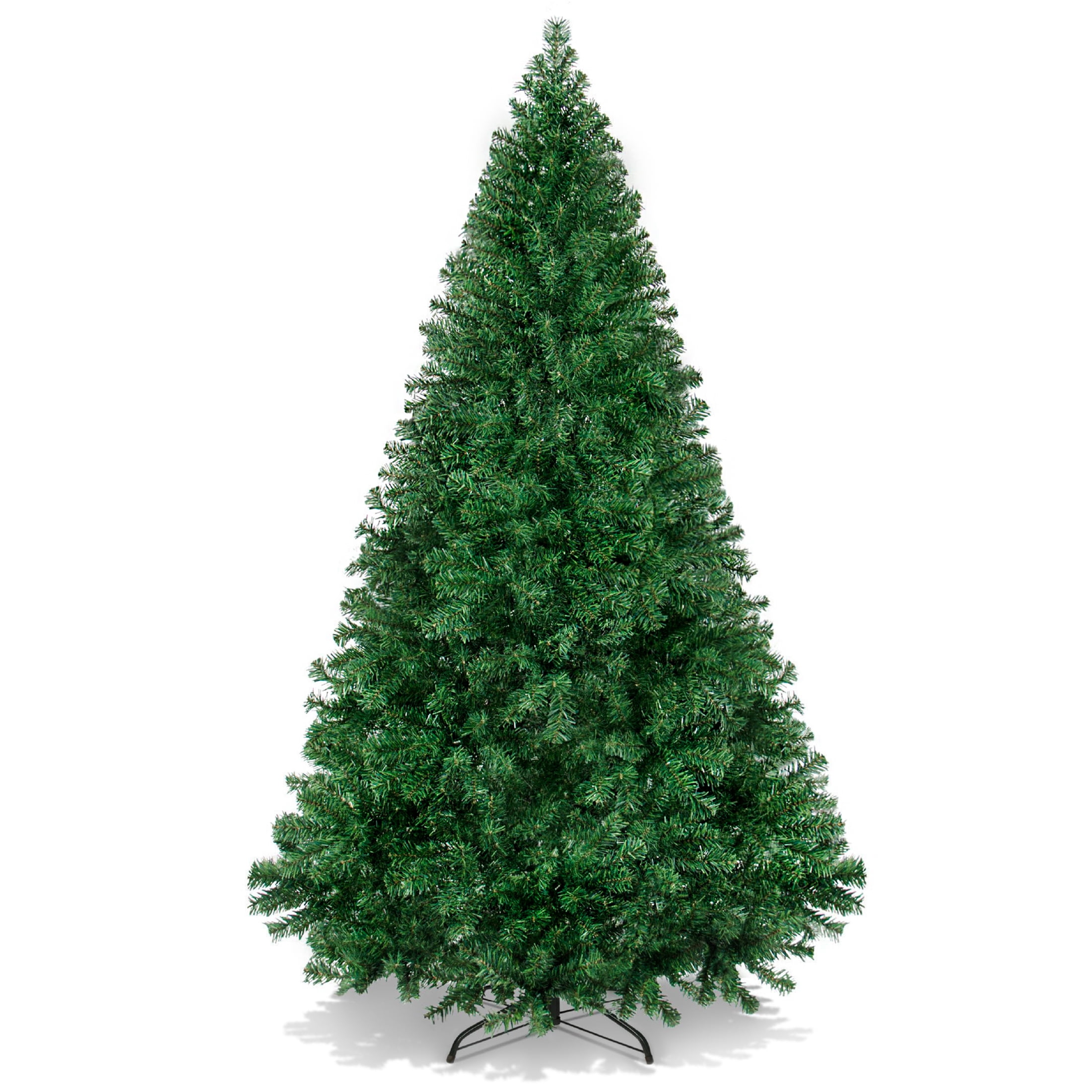 9ft Green Pine Full Artificial Christmas Tree with Metal Base