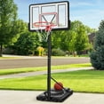 thumbnail image 1 of Best Choice Products Adjustable Regulation-Size Basketball Hoop, Portable Sport System w/ Fillable Base, 2 Wheels - Clear, 1 of 10