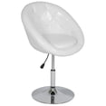 thumbnail image 1 of Best Choice Products Adjustable Tufted Round Swivel Accent Chair - White, 1 of 5