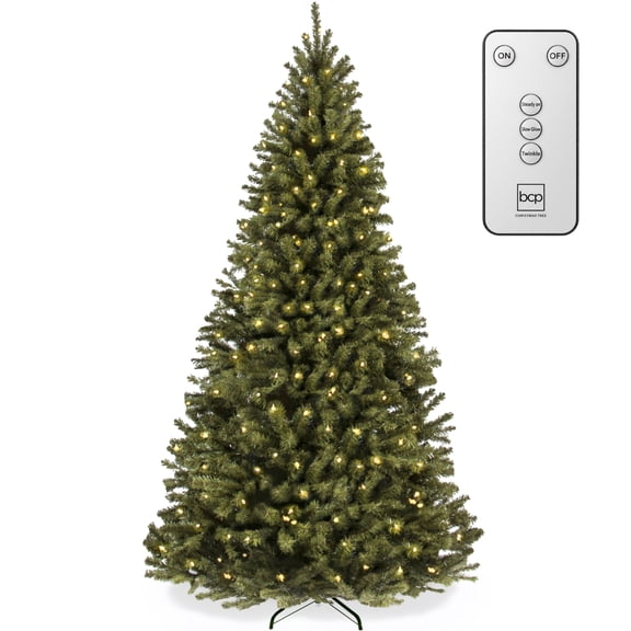 Best Choice Products 4.5ft Artificial Christmas Tree with Viral Twinkling Lights, Remote Control Pre-Lit Spruce