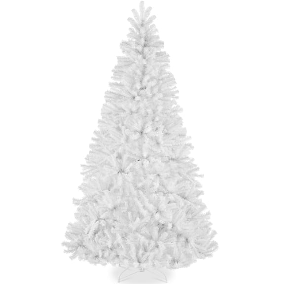 Best Choice Products Artificial Christmas Tree, 6ft Premium Unlit Spruce Design, Dense Branches White Spruce