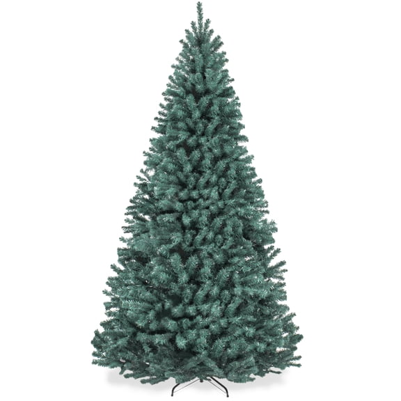 Best Choice Products Artificial Christmas Tree, 9ft Premium Unlit Spruce Design, Dense Branches Blue Spruce