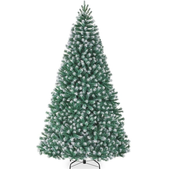 Best Choice Products Artificial Frosted Christmas Tree, 6ft Premium Unlit Spruce Design, Dense Branches - Blue Spruce