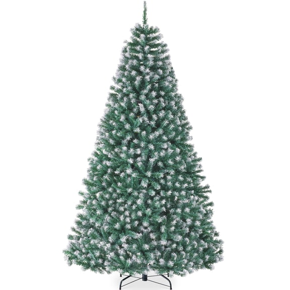 Best Choice Products Artificial Frosted Christmas Tree, 6ft Premium Unlit Spruce Design, Dense Branches - Blue Spruce