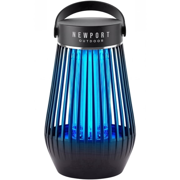 Newport Outdoor Bug Zapper for Indoor Outdoor, 1/2 Acre Coverage, IPX3 Water Resistant, 18W UV, 4200V Grid