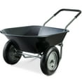 thumbnail image 1 of Best Choice Products Dual-Wheel Home Wheelbarrow Yard Garden Cart for Lawn, Construction - Black, 1 of 8