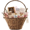 thumbnail image 1 of Best Choice Products Handwoven Medium Mother's Day Gift Basket, 20 inch Basket Basket w/Collapsible Handle - Chestnut, 1 of 8