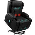 thumbnail image 1 of Best Choice Products Electric Power Lift Recliner Massage Chair Furniture w/ USB Port, Heat, Cupholders - Black, 1 of 8