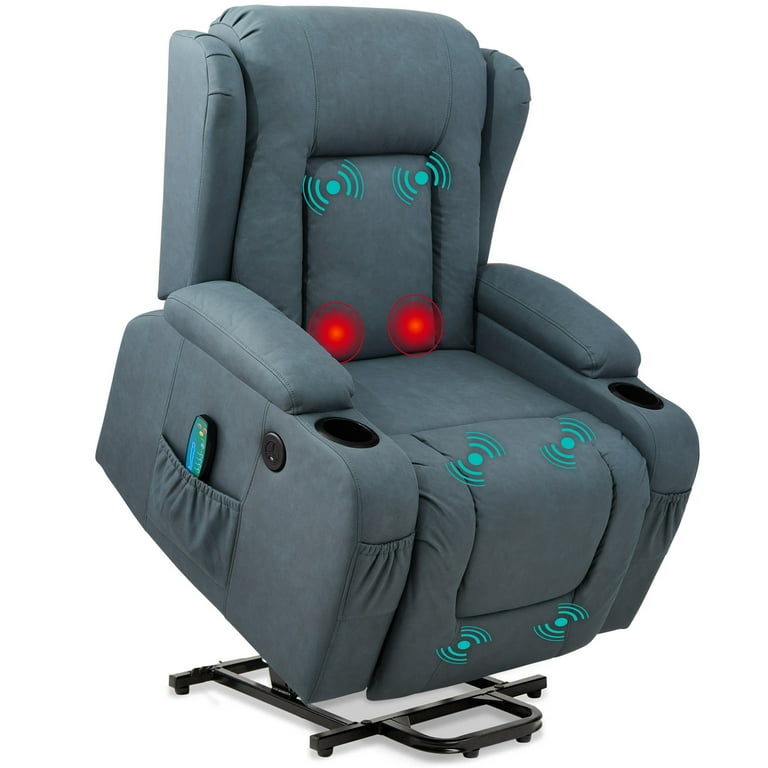 Best Choice Power Lift Recliner Massage Chair w/ Heat, Cupholders