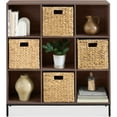 thumbnail image 1 of Best Choice Products Elevated 9-Cube Storage Organizer, 11in Shelf, Bookcase, Display Shelf, w/ Metal Legs  Walnut, 1 of 9