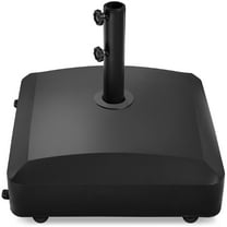 Best Choice Products Fillable Mobile Umbrella Base Heavy Duty Market Stand w/ 4 Wheels, 2 Locks, 123lb Capacity - Black