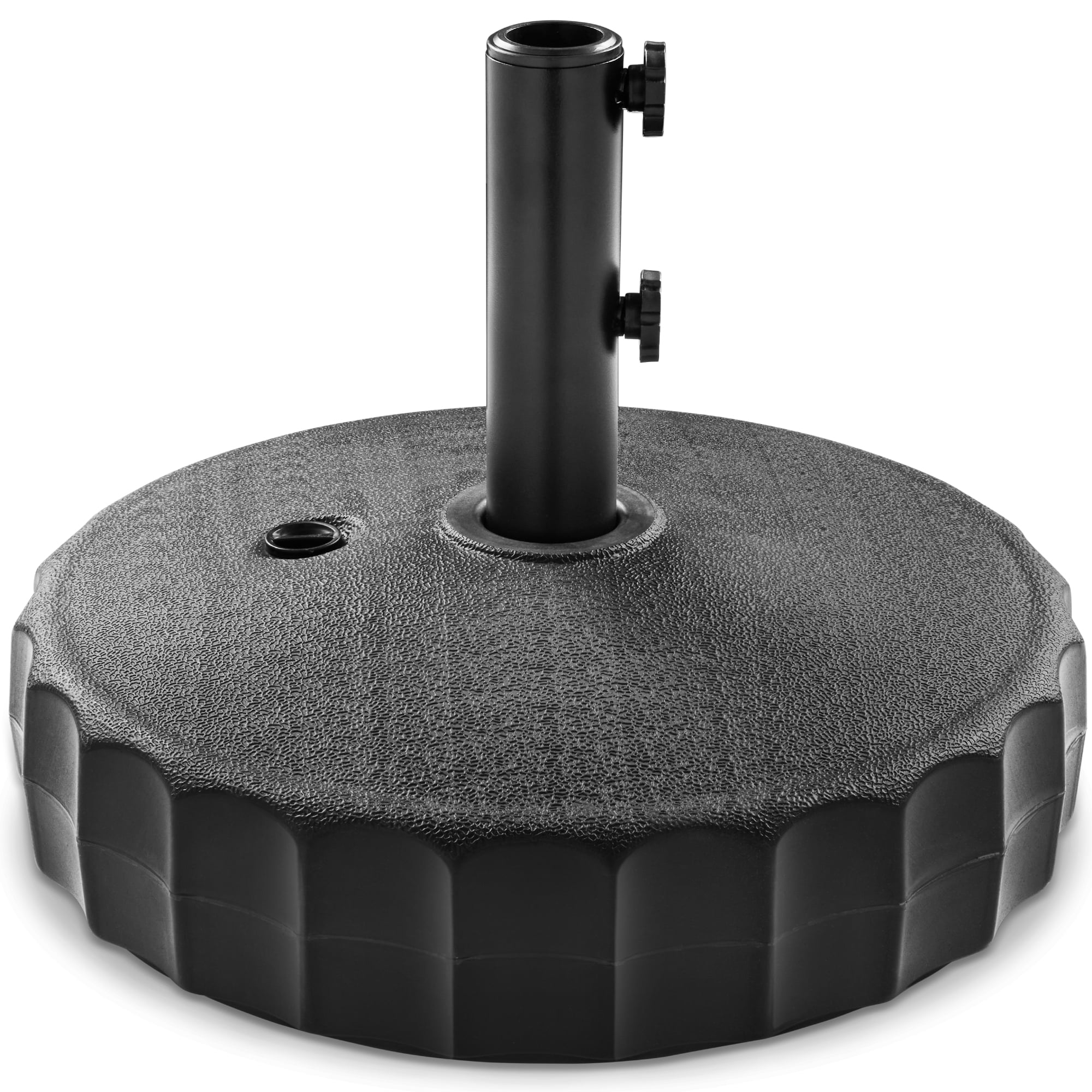 best rated patio umbrella stand Outsunny Round Base, 26 lbs Resin Umbrella Base, Heavy Duty Patio Umbrella Holder for 1.3"/1.5"/1.9" Umbrella Poles for Outdoor, Lawn, Poolside, Black : Patio, Lawn & Garden This umbrella stand combines style and function in one attractive package Black Patio Umbrella Base With