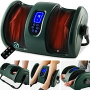 Best Choice Products Foot Massager Machine, Therapeutic Reflexology Massager w/ High-Intensity Rollers - Green