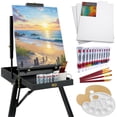 thumbnail image 1 of Best Choice Products Art Easel for Painting, Portable Adjustable Tripod with 32-Piece Art Set - Black, 1 of 8