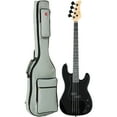 thumbnail image 1 of Best Choice Products Full Size Beginner 4-String Electric Guitar Bass Guitar w/ Padded Case - Black/Black, 1 of 8