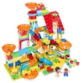thumbnail image 1 of Best Choice Products Kids 247-Piece Marble Run STEM Toy Puzzle Building Blocks Race Track Set w/ Ramps, Slides, Funnels, 1 of 8