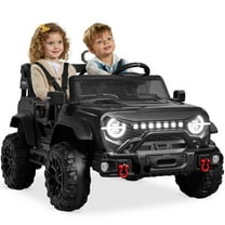 Best Choice Products Kids 24V 2-Seater Electric Ride-On Car Truck w/ Parent Control, Bluetooth, LED Lights - Black