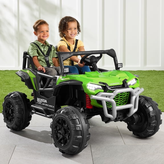 Best Choice Products Kids 24V Electric Ride-On UTV, Officially Licensed Honda Talon w/ Remote, LED Lights - Lime Green