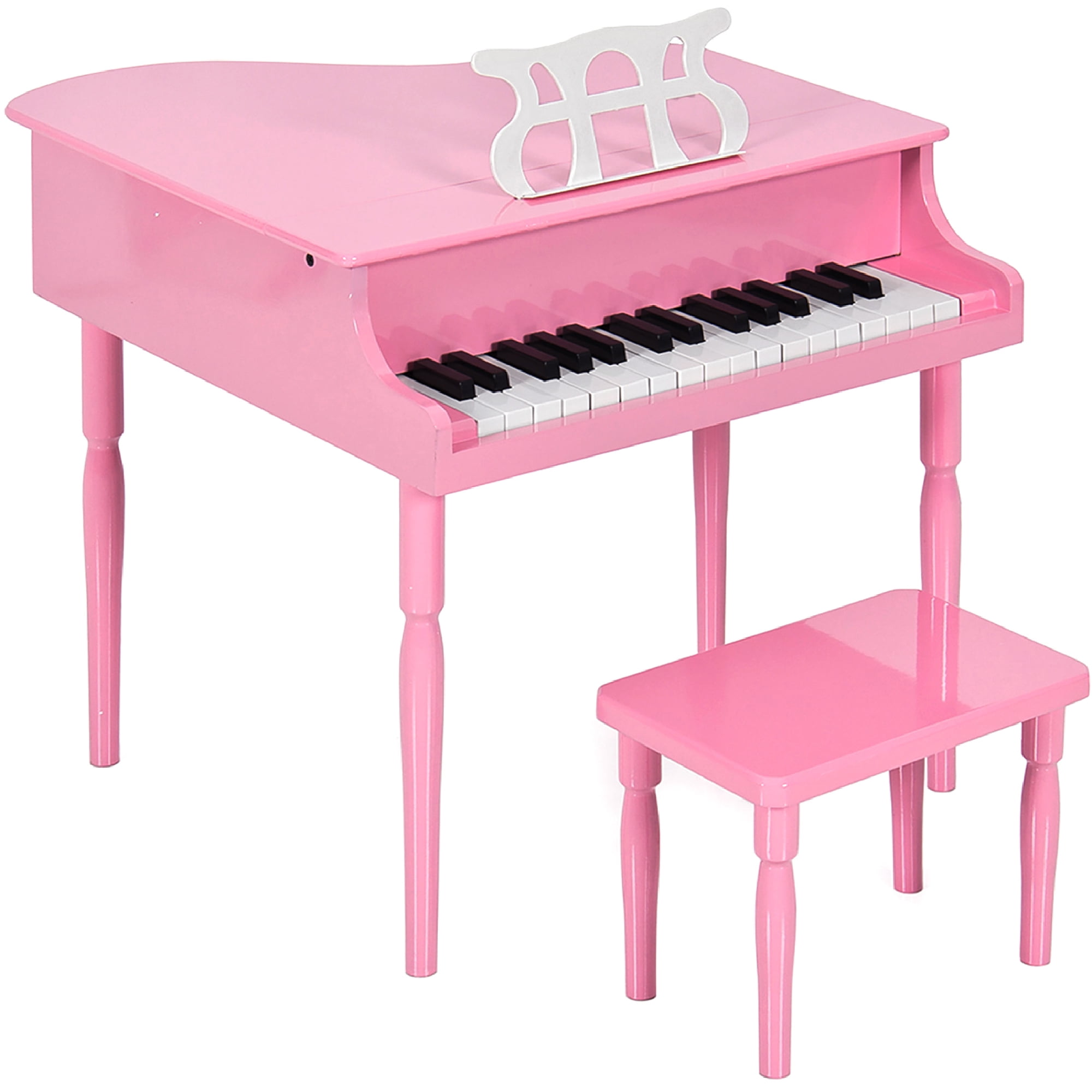 The Coupon deal of  Best Choice Kids Classic 30-Key Mini Piano with Lid, Bench, Music Rack, Song Book - Pink