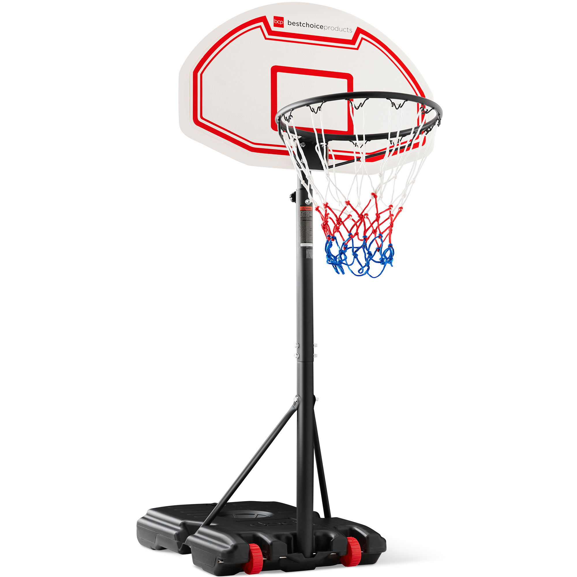 Best Choice Products Kids Height-Adjustable Basketball Hoop, Portable Backboard System w/ 2 Wheels - image 1 of 7