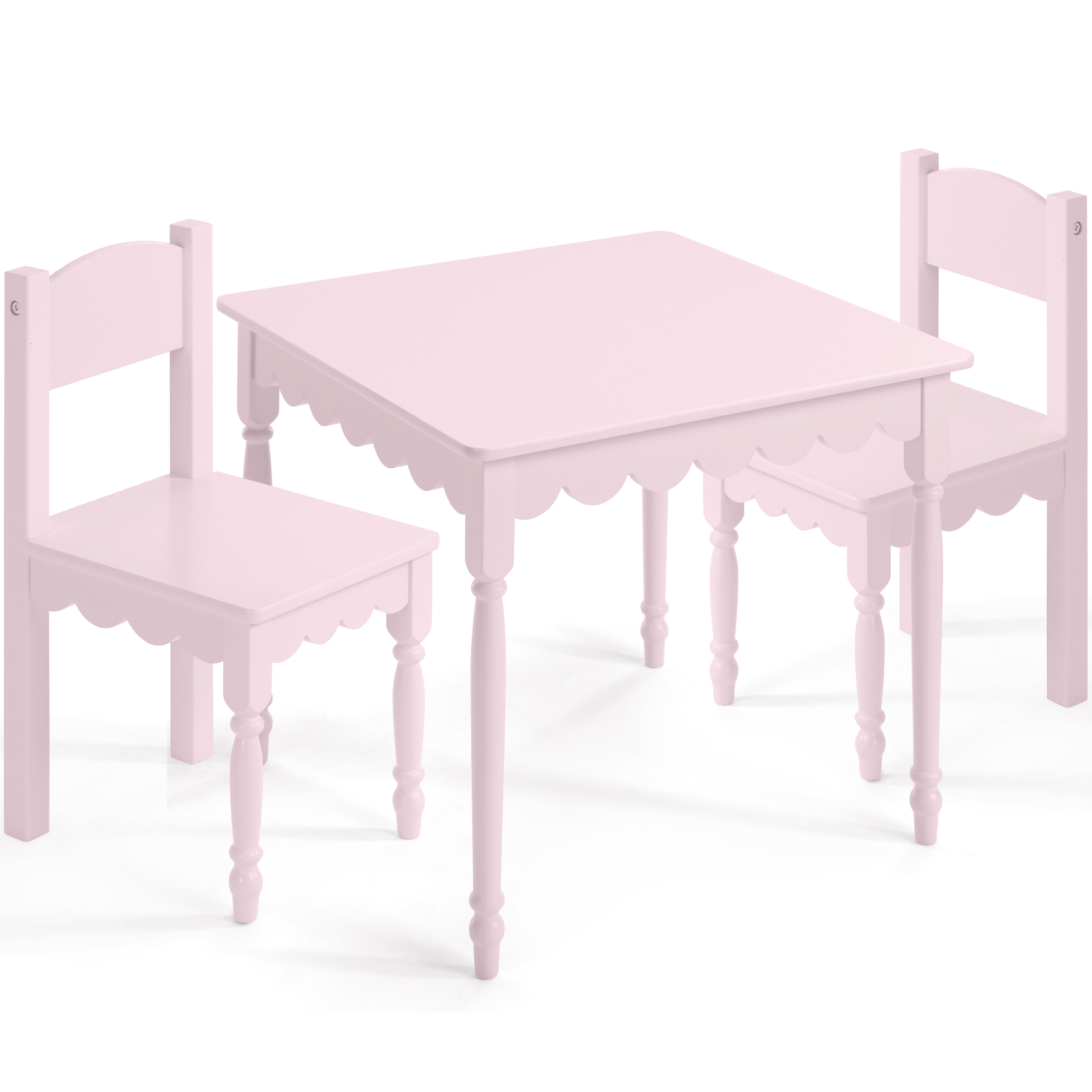 Best Choice Products Kids Table And Chair Set For Toddlers Solid Wood Activity Table Scalloped Edge Pink: A Practical Buying Guide