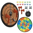 thumbnail image 1 of Best Choice Products Large Double-Sided Dart Board, Sticky Ball Axe Star Throwing Game for Kids, Adults w/ Carrying Case, 1 of 8