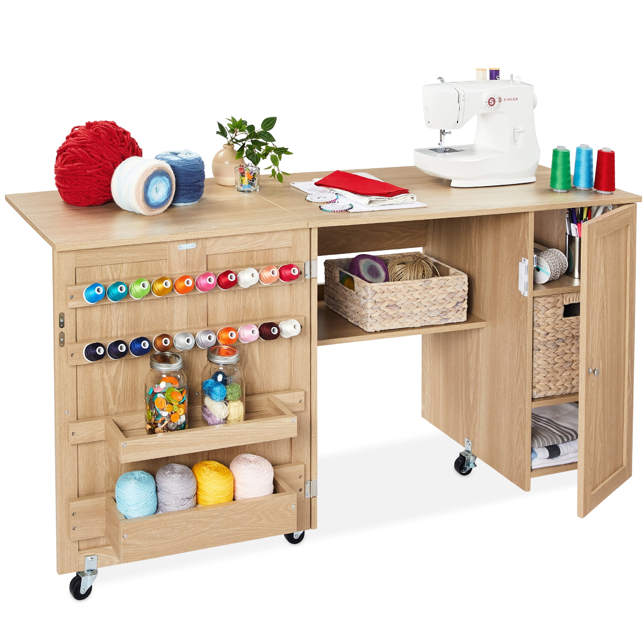 Best Choice Large Portable Folding Sewing Table w/ Craft Best Choice Large Portable Folding Sewing Table w/ Craft