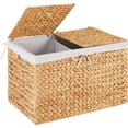 thumbnail image 1 of Best Choice Products Large Storage Basket w/ Separate Lid, Washable Sectioned Liner Bag  - Natural, 1 of 10