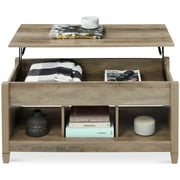 Best Choice Products Lift Top Coffee Table, Multifunctional Accent Furniture w/ Hidden Storage - Gray Oak