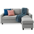 Best Choice Products Linen Sectional Sofa Couch w/ Chaise Lounge