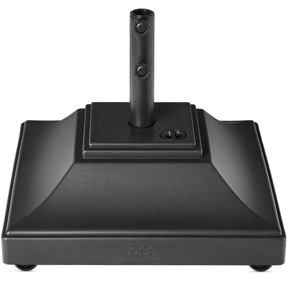 Best Choice Products Mobile Umbrella Base, Fillable Heavy-Duty Market Stand w/4 Wheels, 2 Locks, 120lb Capacity - Black