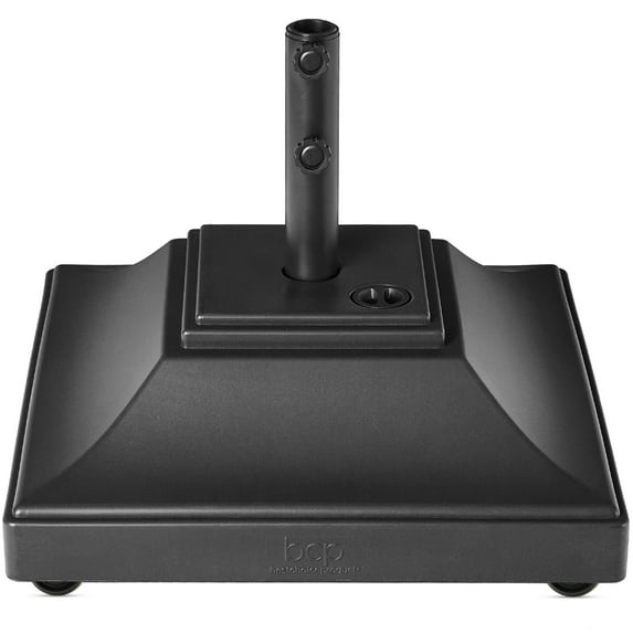Best Choice Products Mobile Umbrella Base, Fillable Heavy-Duty Market Stand w/4 Wheels, 2 Locks, 120lb Capacity - Black