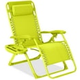 thumbnail image 1 of Best Choice Products Monochromatic Zero Gravity Chair, Folding Patio Recliner w/Side Tray, Headrest - Neon, 1 of 8
