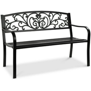 Walmart black outdoor bench hotsell