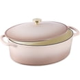thumbnail image 1 of Best Choice Products Oval 7.5 Quart Cast-Iron Dutch Oven, Heavy-Duty w/ Enamel, Side Handles - Mushroom Beige, 1 of 8