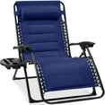 thumbnail image 1 of Best Choice Products Oversized Padded Zero Gravity Chair, Folding Outdoor Patio Recliner w/ Side Tray - Cobalt Blue, 1 of 7