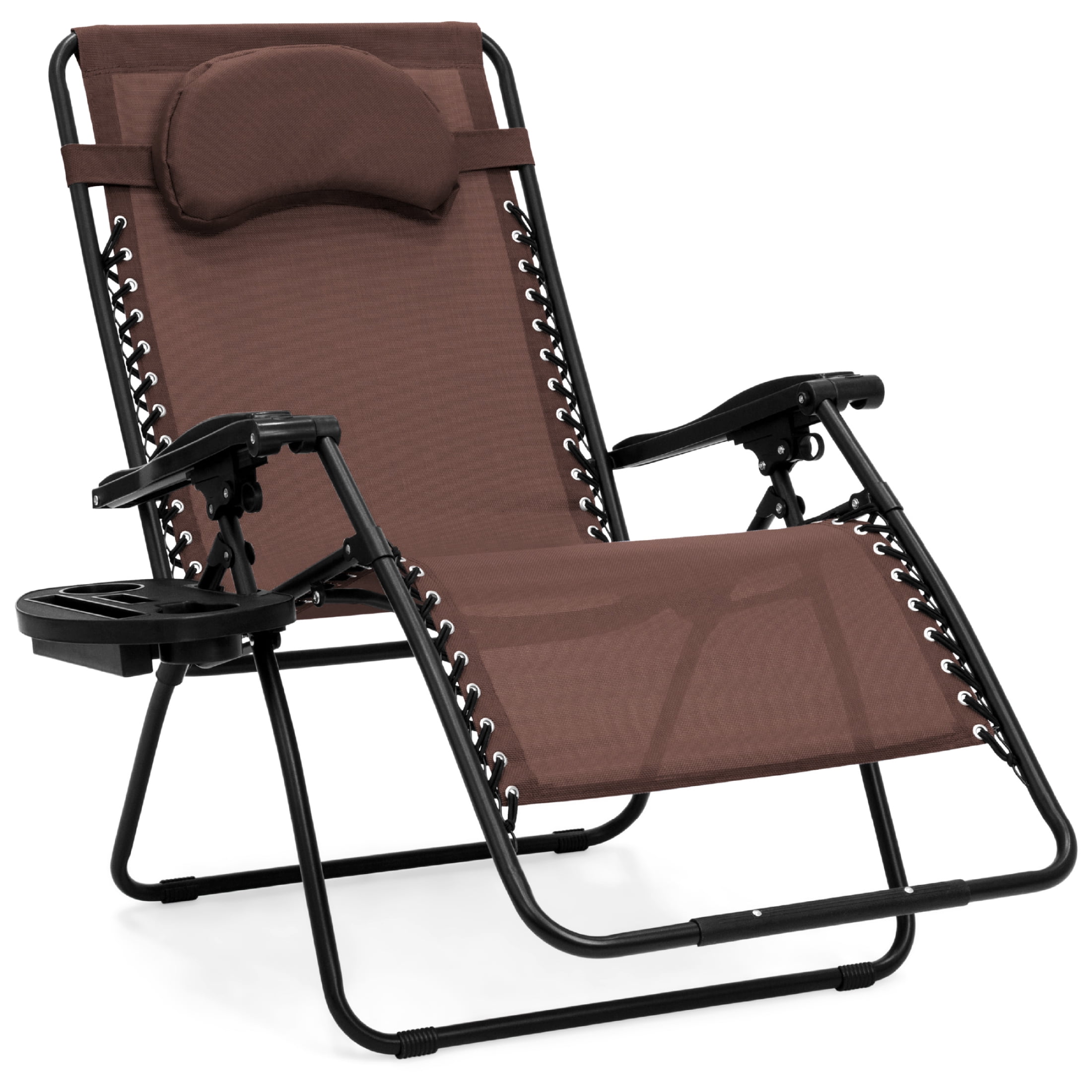 Zero Gravity Folding Patio Recliner, Cushion, Reclining Chair, Cup Holder,  Grey, 1 Unit - Fred Meyer